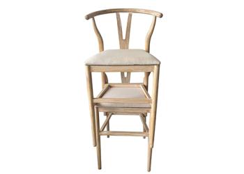 KVJ- 9184  stackable wishbone bar chair